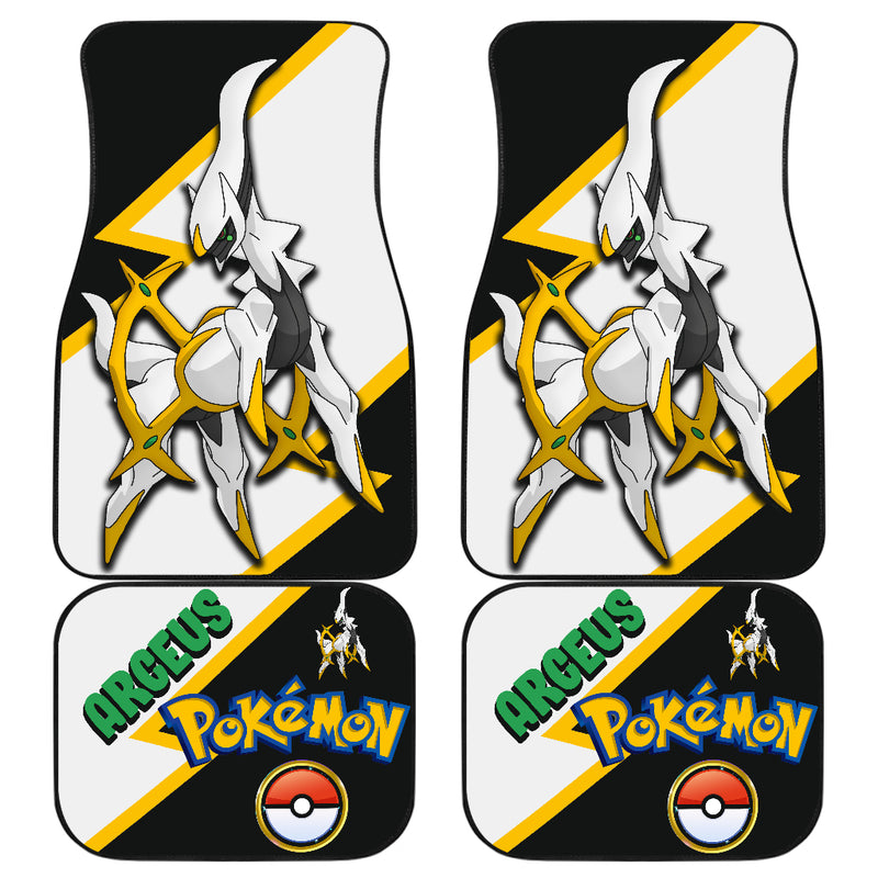 Arceus Car Floor Mats Custom Anime Pokemon Car Interior Accessories Nearkii