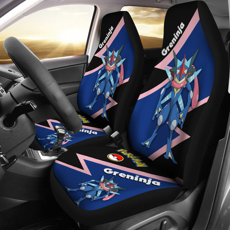 Greninja Water Shuriken Pokemon Premium Custom Car Seat Covers Decor Protectors Nearkii