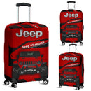 Red Jeep Luggage Cover Suitcase Protector Nearkii