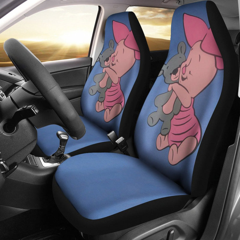 Piglet And Teddy Premium Custom Car Seat Covers Decor Protector Nearkii