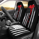 Best Patriot Apparel Nurse Thin Red Line Us Flag Premium Custom Car Seat Covers Decor Protector Nearkii