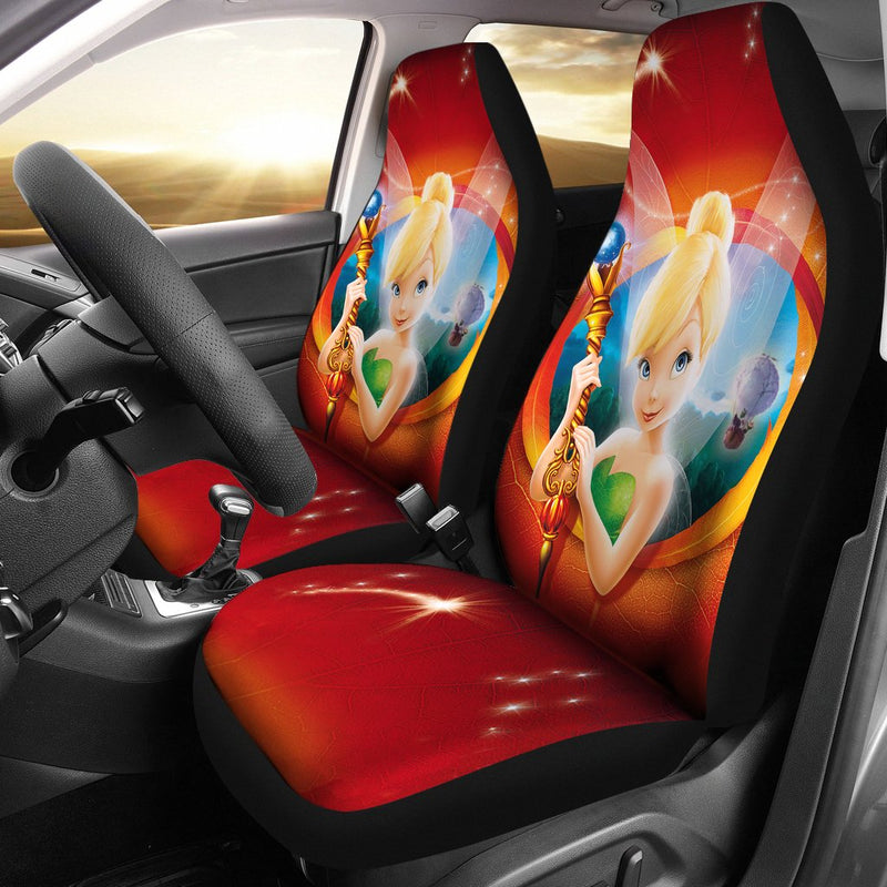 Tinkerbell Car Premium Custom Car Seat Covers Decor Protectors Nearkii
