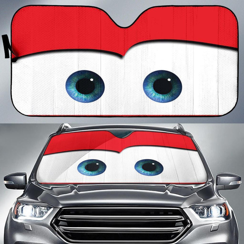 Red Car Eyes Auto Sun Shades Windshield Accessories Decor Gift Nearkii