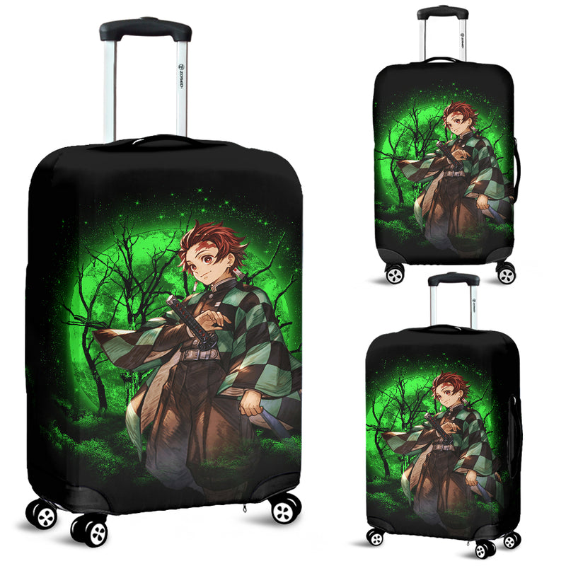 Tanjiro Demon Slayer Moonlight Luggage Cover Suitcase Protector Nearkii