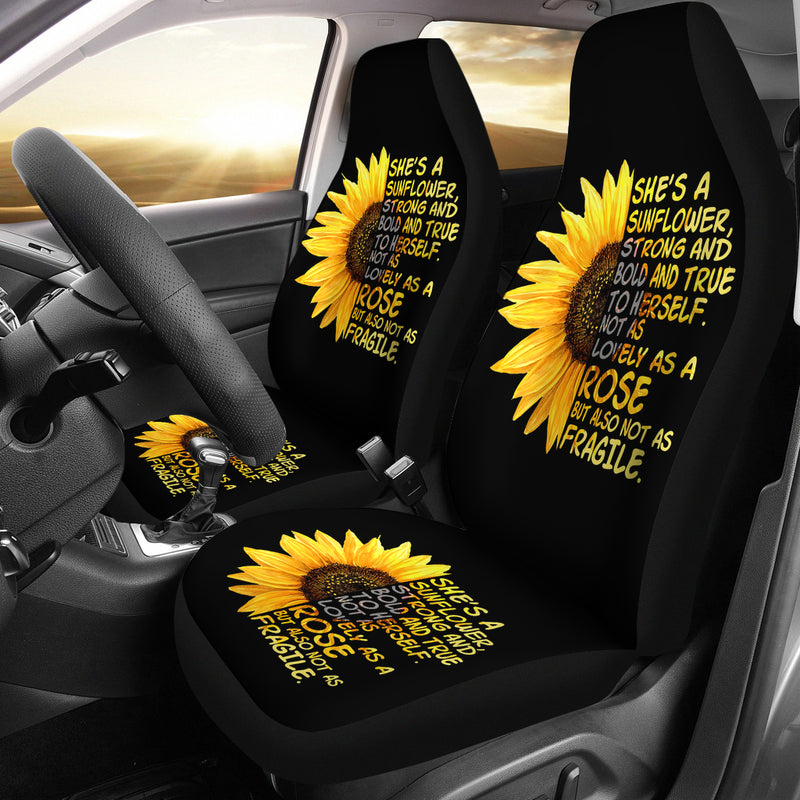 Best Sunflowers She'S A Sunflower Premium Custom Car Seat Covers Decor Protector Nearkii
