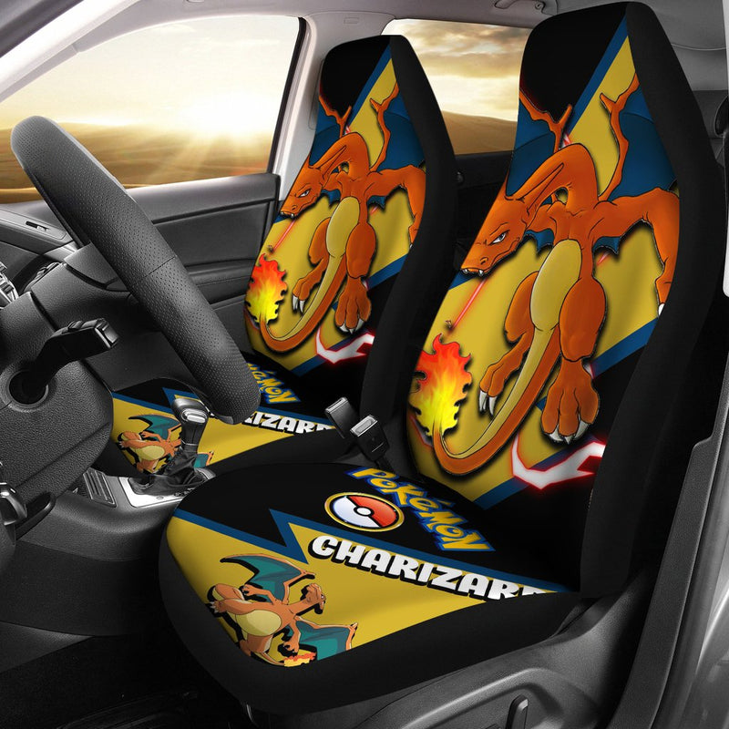 Charizard Car Seat Covers Custom Anime Pokemon Car Accessories Nearkii