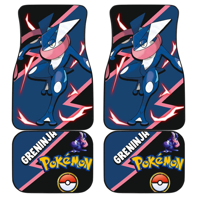 Greninja Car Floor Mats Custom Anime Pokemon Car Interior Accessories Nearkii