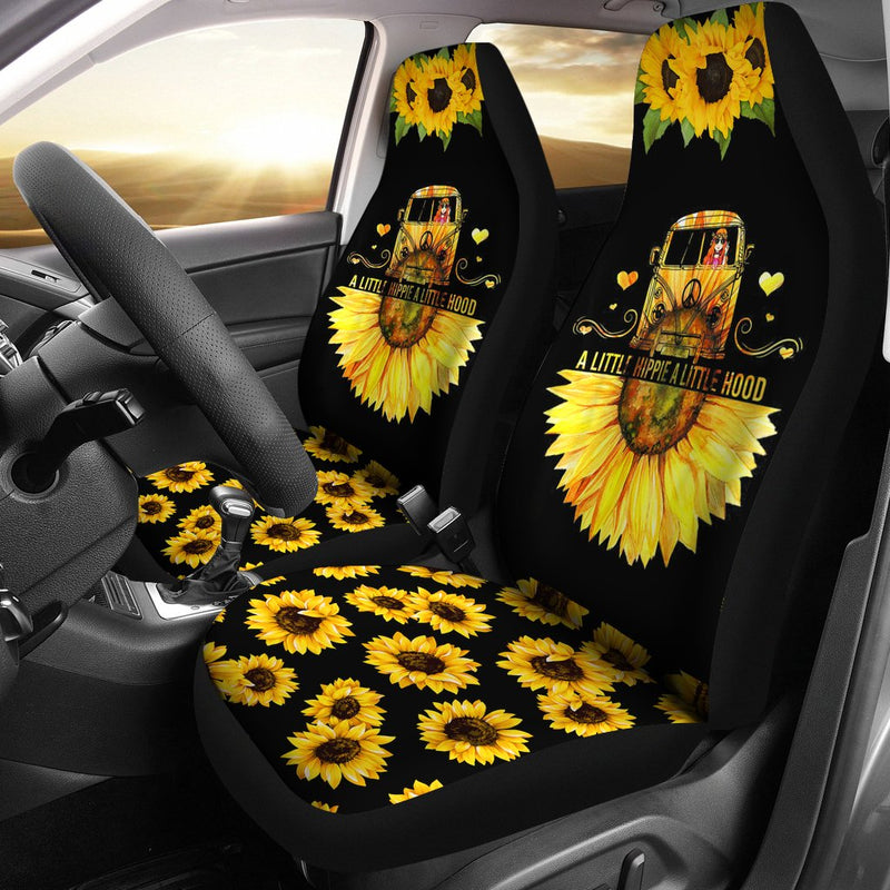 Best Sunflower A Little Hippie A Little Hood Premium Custom Car Seat Covers Decor Protector Nearkii