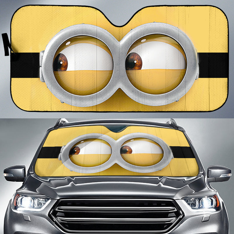 Minion Eyes Car Auto Sunshades Nearkii