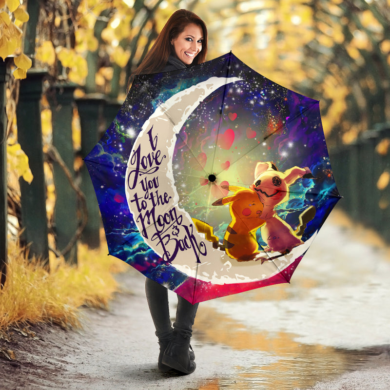 Pikachu Horro Love You To The Moon Galaxy Umbrella Nearkii