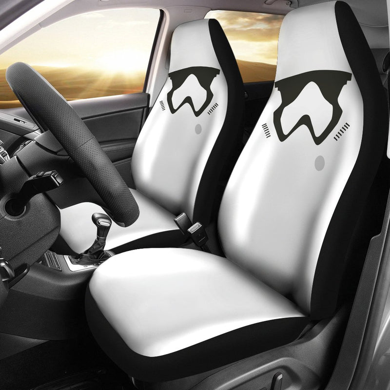 Stormstrooper Face Premium Custom Car Seat Covers Decor Protectors Nearkii