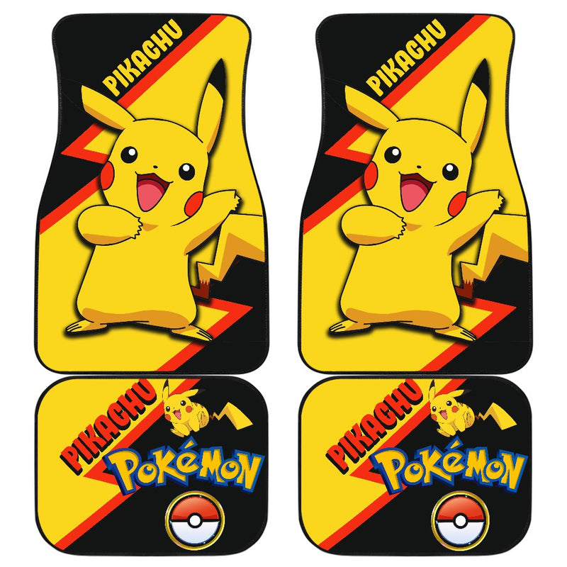 Pikachu Car Floor Mats Custom Anime Pokemon Car Interior Accessories Nearkii