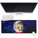 Luffy One Piece Love You To The Moon Galaxy Mouse Mat Nearkii