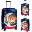 Cute Hinata Haikyuu Love You To The Moon Galaxy Luggage Cover Suitcase Protector Nearkii