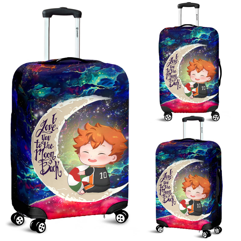 Cute Hinata Haikyuu Love You To The Moon Galaxy Luggage Cover Suitcase Protector Nearkii