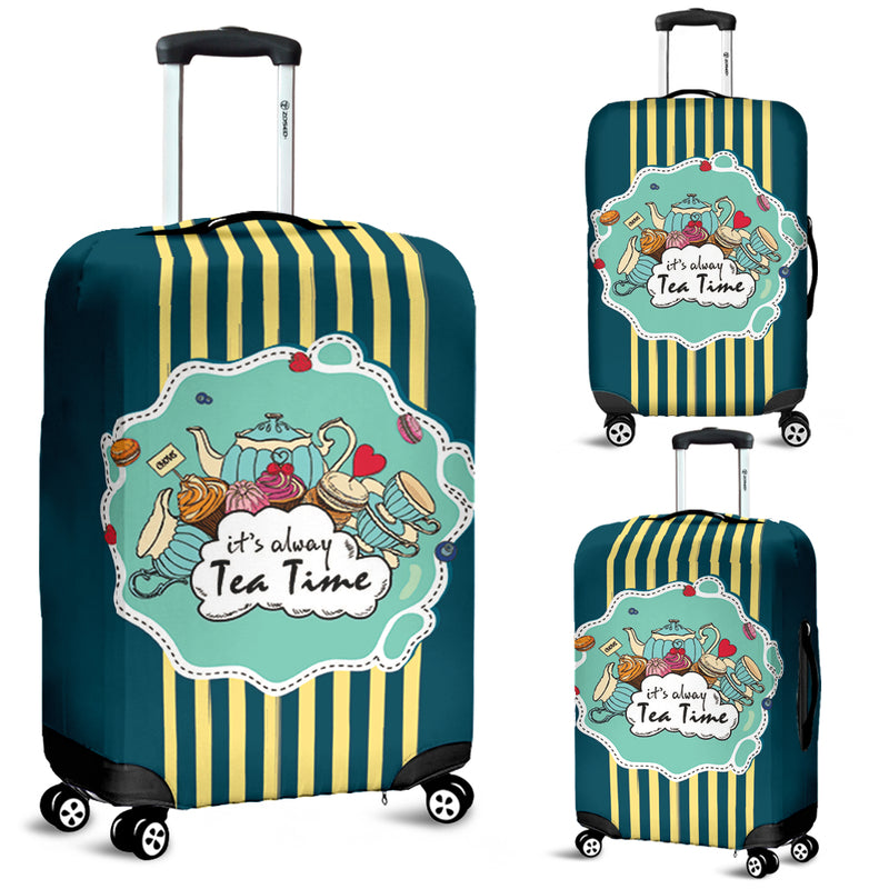 It Is Always Teatime Luggage Cover Suitcase Protector Nearkii