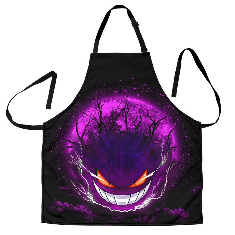 Gengar Pokemon Ghost Scary Moonlight Custom Apron Best Gift For Anyone Who Loves Cooking