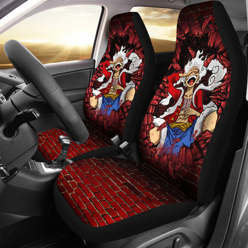 Luffy Gear 5 One Piece Anime Car Seat Covers Car Accessories Nearkii