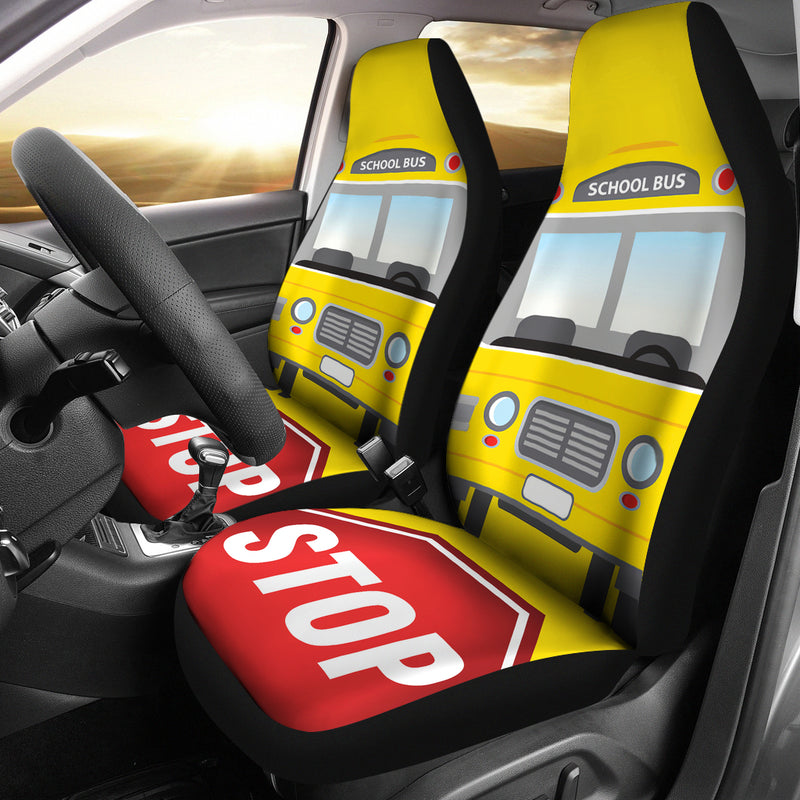 Best School Bus Driver Premium Custom Car Seat Covers Decor Protector Nearkii