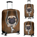 Pug Cute Zipper Luggage Cover Suitcase Protector Nearkii