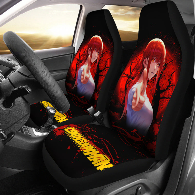 Makima Moonlight Chainsaw Man Premium Custom Car Seat Covers Decor Protectors Nearkii