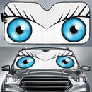 White Cute Eyes Cartoon Auto Sun Shades Nearkii