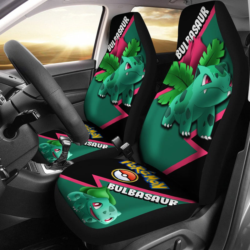 Bulbasaur Car Seat Covers Custom Anime Pokemon Car Accessories Nearkii