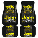 Halloween American Flag Yellow Jeep Girl Car Floor Mats Car Accessories Nearkii