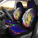 Pikachu Pokemon Sleep Love You To The Moon Galaxy Car Seat Covers