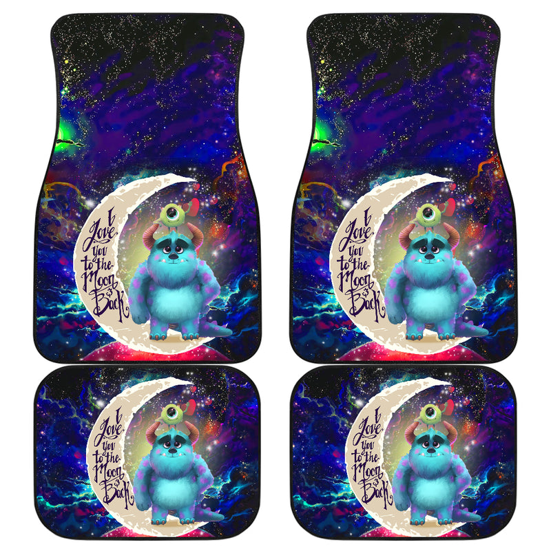 Monster Inc Sully And Mike Love You To The Moon Galaxy Car Floor Mats Car Accessories Nearkii