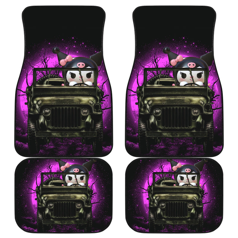 Kuromi Anime Funny Halloween Moonlight Car Floor Mats Car Accessories