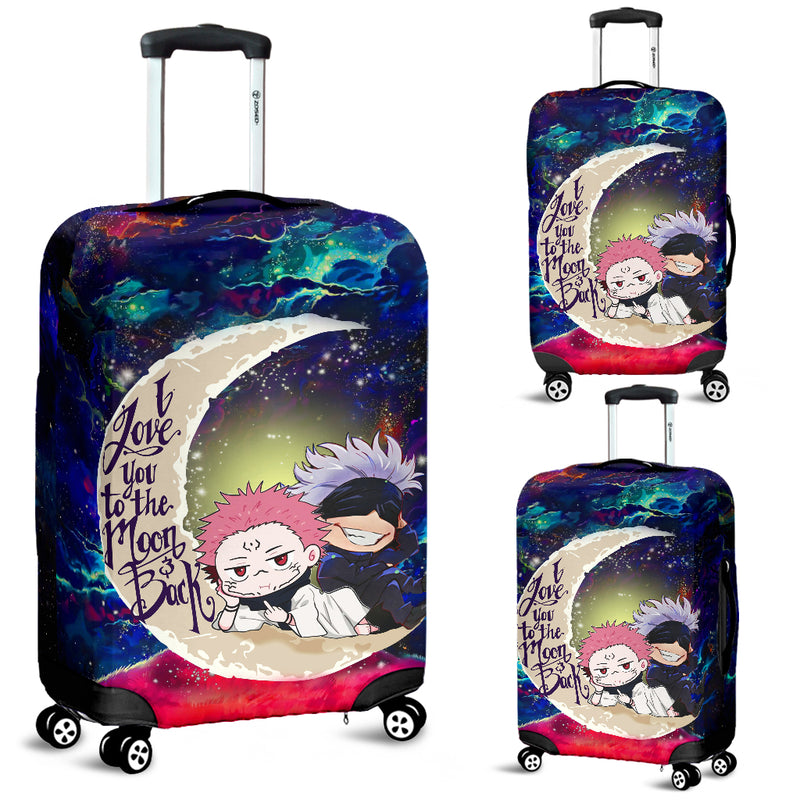 Jujutsu Kaisen Gojo Sakuna Chibi Anime Love You To The Moon Galaxy Luggage Cover Suitcase Protector Nearkii