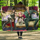 Spy X Family Loid Yor And Anya Economy Hooded Blanket Nearkii