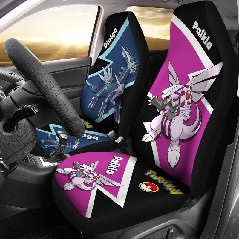 Dialga Palkia Pokemon Premium Custom Car Seat Covers Decor Protectors Nearkii