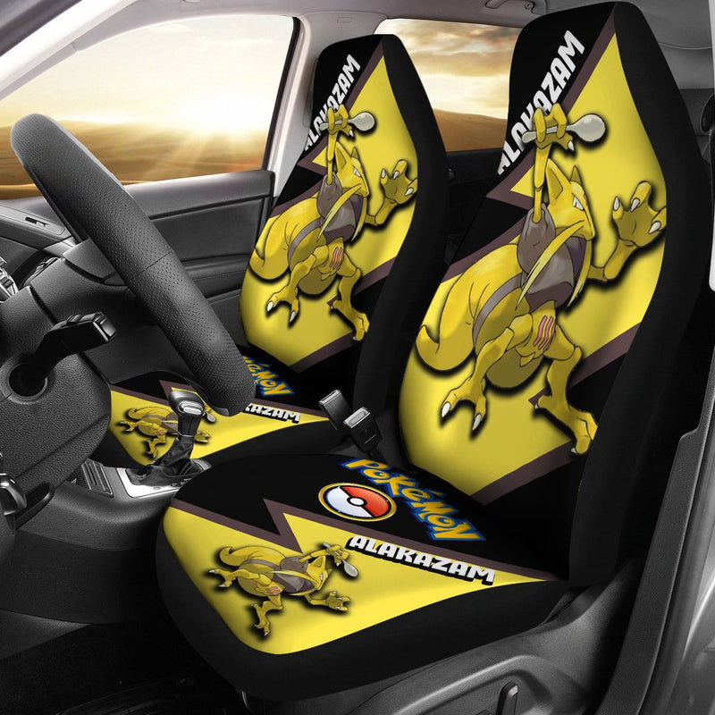 Alakazam Car Seat Covers Custom Anime Pokemon Car Accessories Nearkii