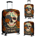 I Do What I Want Skull Luggage Cover Suitcase Protector Nearkii