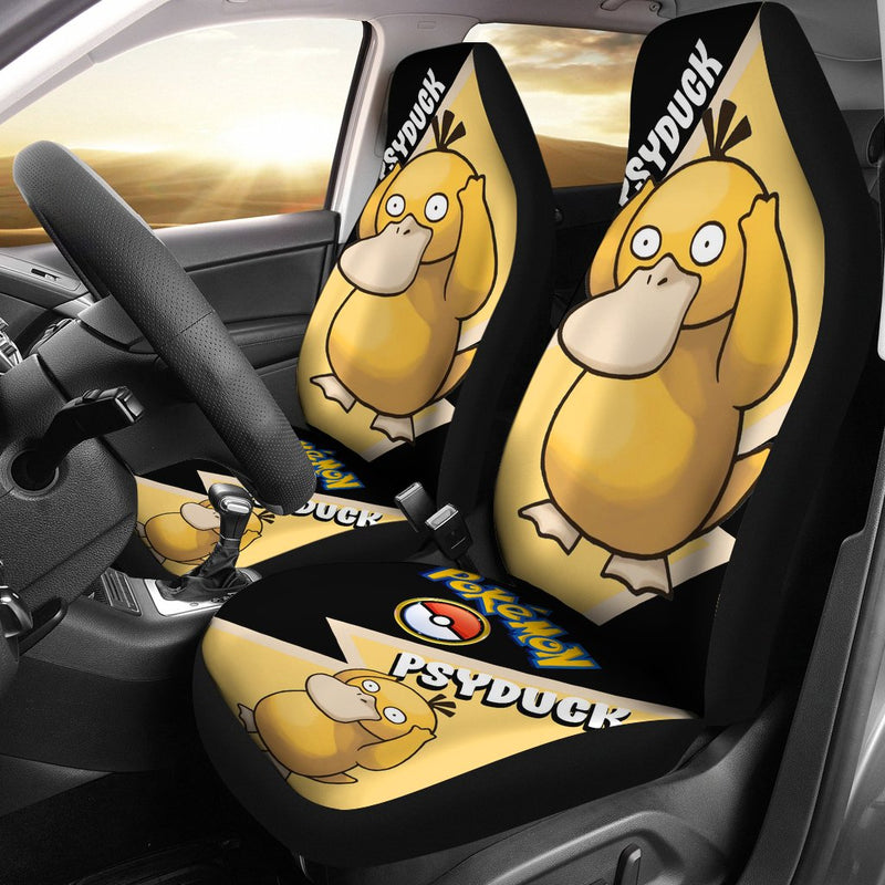 Psyduck Car Seat Covers Custom Anime Pokemon Car Accessories Nearkii