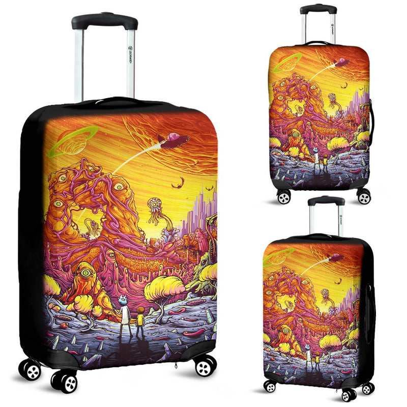 Rick And Morty Luggage Cover Suitcase Protector 3 Nearkii