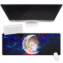 Ram And Rem Rezero Love You To The Moon Galaxy Mouse Mat Nearkii
