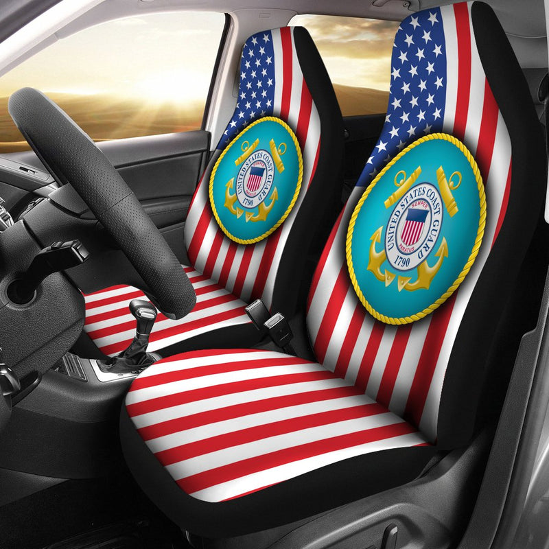 Best United States Coast Guard Premium Custom Car Seat Covers Decor Protector Nearkii