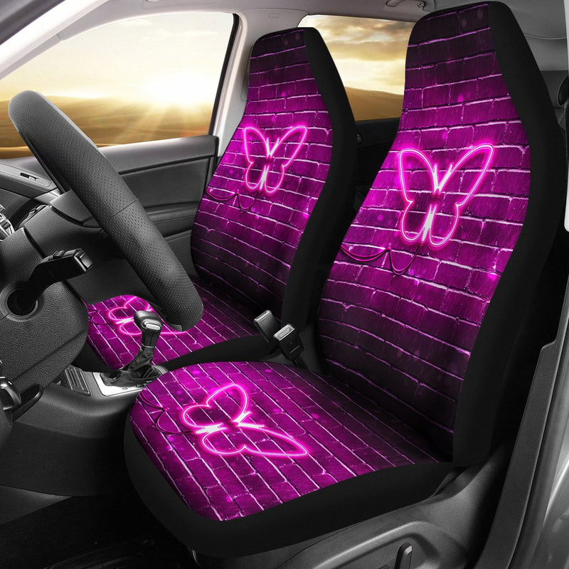 Best Neon Butterfly Premium Custom Car Seat Covers Decor Protector Nearkii