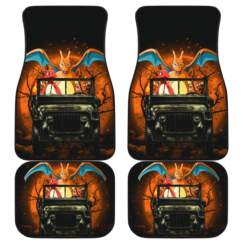 Charizard Charmender Drive Jeep Moonlight Halloween Funny Moonlight Car Floor Mats Car Accessories