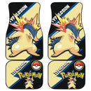 Typhlosion Car Floor Mats Custom Anime Pokemon Car Interior Accessories Nearkii