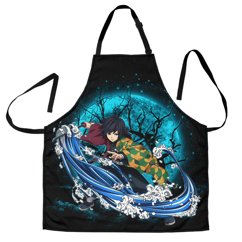 Tomioka Giyuu Moonlight Custom Apron Best Gift For Anyone Who Loves Cooking Nearkii