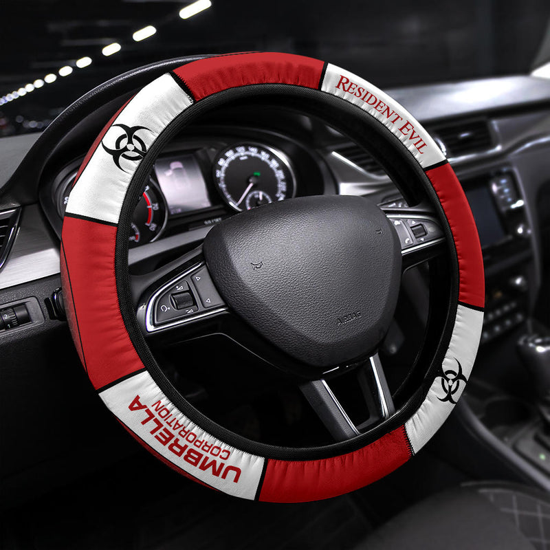Resident Evil Umbrella Corporation Car Steering Wheel Cover Nearkii