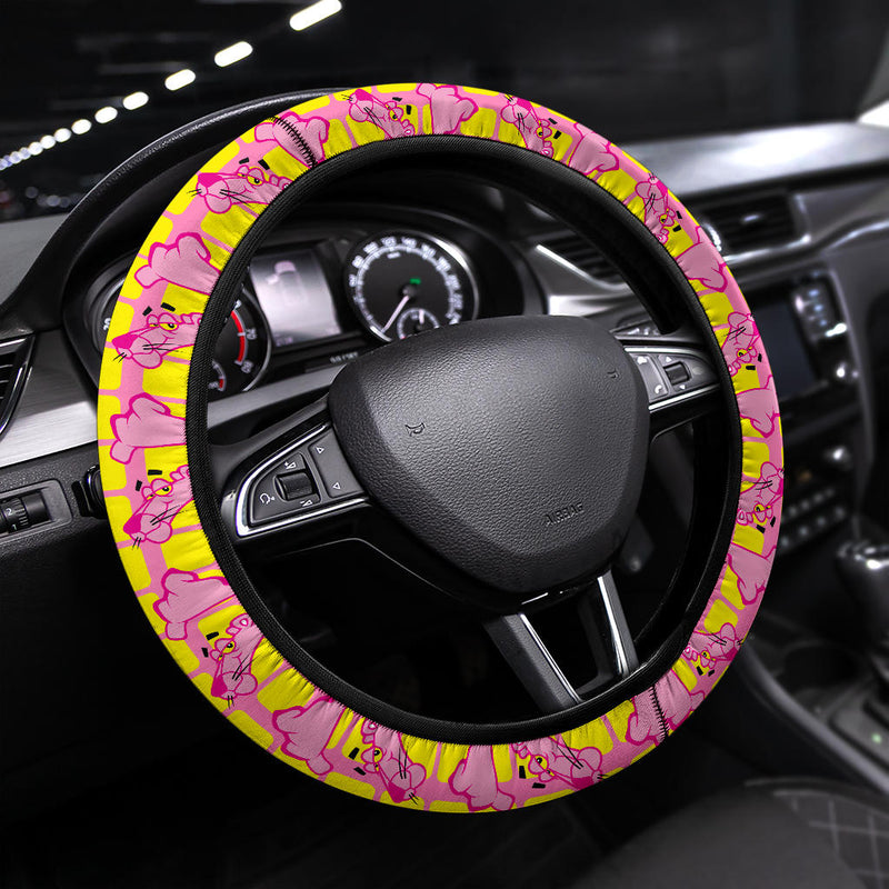 Pink Panther Premium Custom Car Steering Wheel Cover Nearkii