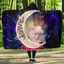 Darling In The Franxx Hiro And Zero Two Love You To The Moon Galaxy Economy Hooded Blanket Nearkii