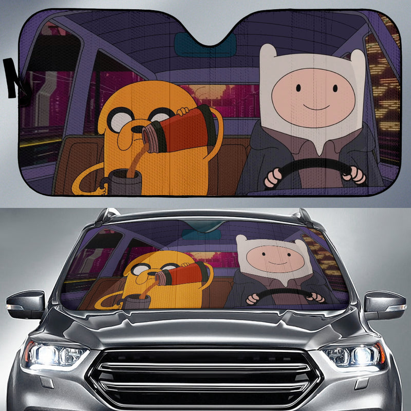 Adventure Time Finn And Jack Car Auto Sunshade Nearkii