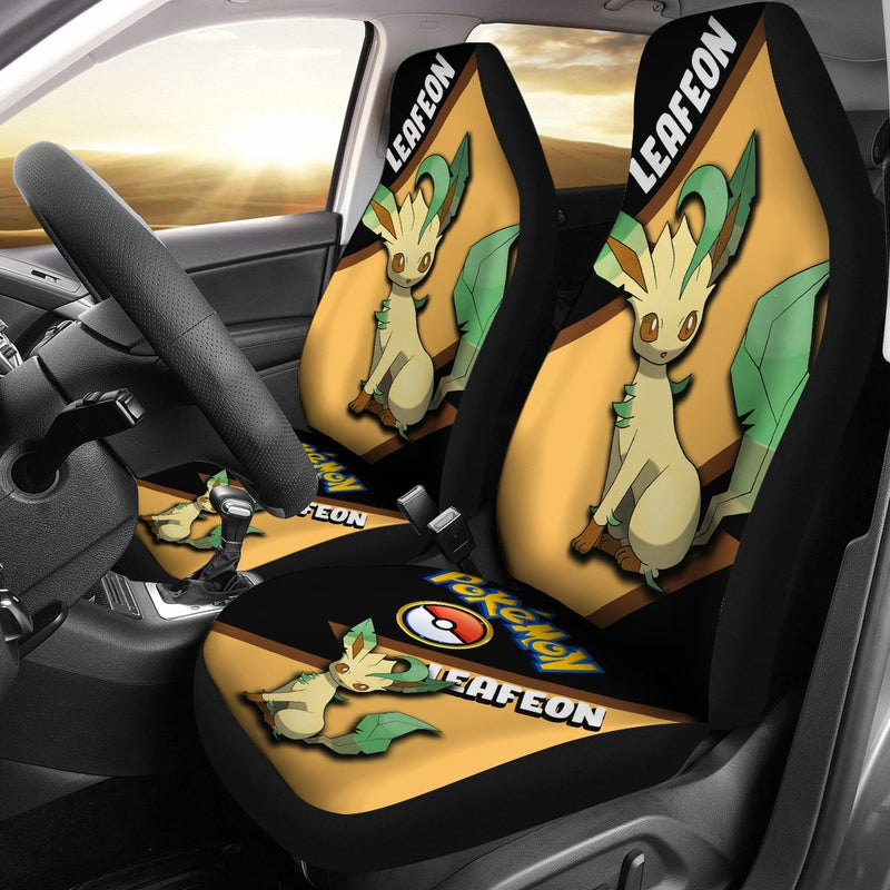 Leafeon Car Seat Covers Custom Anime Pokemon Car Accessories Nearkii