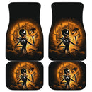 Jack Skellington Nightmare Before Christmas Moonlight Car Floor Mats Anime Car Accessories Nearkii